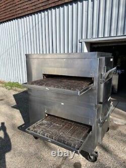 Lincoln impinger conveyor pizza oven double deck gas food truck restaurant