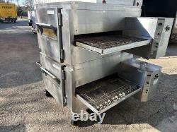 Lincoln impinger conveyor pizza oven double deck gas food truck restaurant