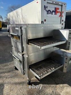 Lincoln impinger conveyor pizza oven double deck gas food truck restaurant