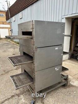 Lincoln impinger conveyor pizza oven triple deck gas food truck restaurant