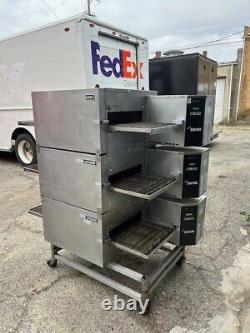 Lincoln impinger conveyor pizza oven triple deck gas food truck restaurant