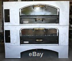 MARSAL MB-60 Stacked Gas Deck PIZZA OVENS Oven Double BRICK LINED Commercial