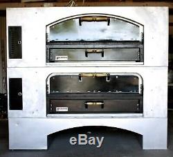 MARSAL MB-60 Stacked Gas Deck PIZZA OVENS Oven Double BRICK LINED Commercial