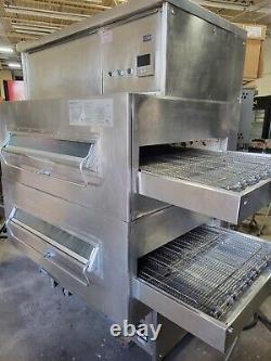 MIDDLEBY MARSALL PS360S DOUBLE DECK NATURAL GAS CONVEYOR PIZZA OVENS refurbed