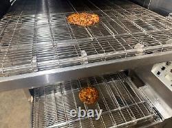 MIDDLEBY MARSHALL PS840g DBL. NAT. GAS CONVEYOR PIZZA OVENS. VIDEO DEMO