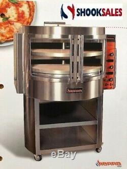 MVP Group VOLARE Pizza Bake Oven, rotating Deck-Type, Gas up to 160 pie per hour