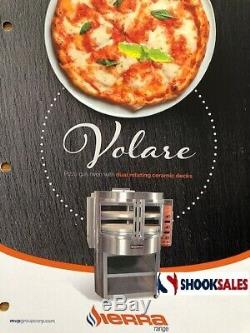 MVP Group VOLARE Pizza Bake Oven, rotating Deck-Type, Gas up to 160 pie per hour