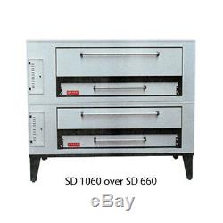 Marsal SD-1060 STACKED Gas Deck Type Pizza Oven