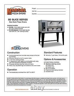 Marsal SD-236 STACKED Gas Deck Pizza Oven FREE SHIPPING & Brick-Lined Option