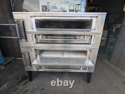 Marsal SD-448STACKED Double Pizza Deck Oven, Natural Gas