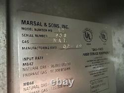 Marsal Single Natural Gas Commercial Stone Pizza Oven Model # MB42