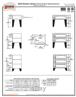 Marsal & Sons EDO-57-3 74 Electric Pizza Deck Oven Triple Deck