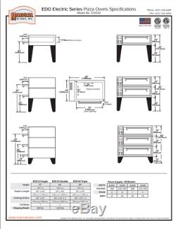 Marsal & Sons EDO-57-3 74 Electric Pizza Deck Oven Triple Deck