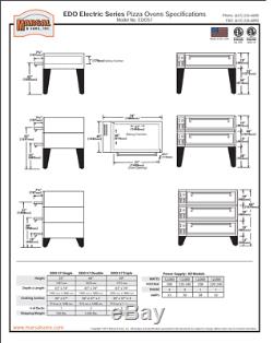 Marsal & Sons EDO-57-3 74 Electric Pizza Deck Oven Triple Deck