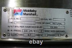 Middle By Marshall Natural Gas Single Deck Conveyor Pizza Oven Model Ps314-4