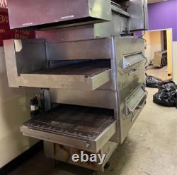 Middleby Marsall Ps360s Double Deck Natgas Conveyor Pizza Ovens 32 Split Belt