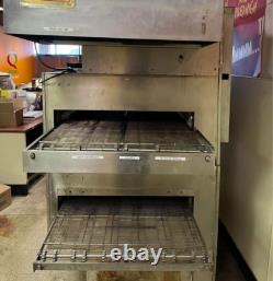 Middleby Marsall Ps360s Double Deck Natgas Conveyor Pizza Ovens 32 Split Belt