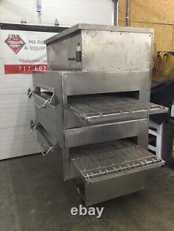 Middleby Marshall PS360 Doublestack Gas Pizza Oven 32 Conveyor Belt
