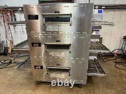 Middleby Marshall PS360g WoW! Gas Triple Stack Pizza Conveyor Ovens. Video Demo