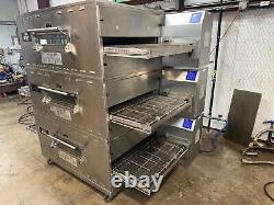 Middleby Marshall PS360g WoW! Gas Triple Stack Pizza Conveyor Ovens. Video Demo