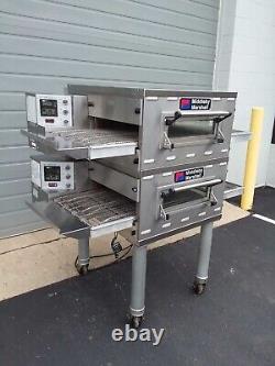 Middleby Marshall PS528G Double Deck Conveyor Pizza Oven Gas Fired