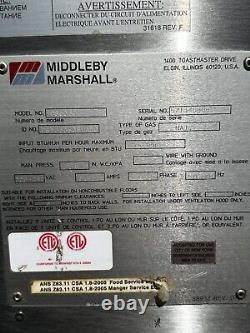 Middleby Marshall PS536G Single Deck Gas Conveyor Pizza Oven 20 Wide Belt