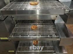 Middleby Marshall PS555g Gas Triple Stack Pizza Conveyor Ovens. Video Demo