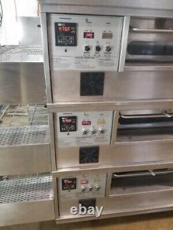 Middleby Marshall PS555g Gas Triple Stack Pizza Conveyor Ovens. Video Demo