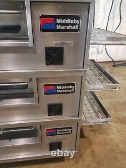 Middleby Marshall PS555g Gas Triple Stack Pizza Conveyor Ovens. Video Demo