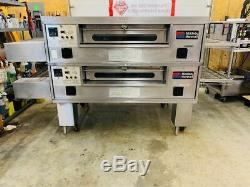 Middleby Marshall PS570G Nat Gas Double Deck Conveyor Pizza Ovens Fully Refurbis