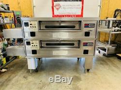 Middleby Marshall PS570G Nat Gas Double Deck Conveyor Pizza Ovens Fully Refurbis