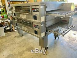 Middleby Marshall PS570G Nat Gas Double Deck Conveyor Pizza Ovens Fully Refurbis