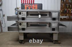 Middleby Marshall PS570G Natural Gas Double Stack Deck 32 Conveyor Pizza Oven