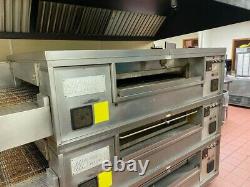 Middleby Marshall PS570S Triple Stack Gas Conveyor Pizza Oven