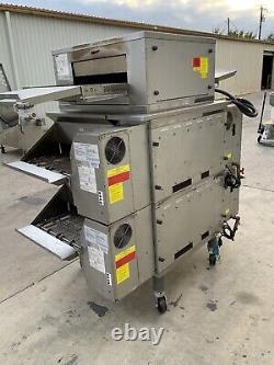 Middleby Marshall PS636G Gas double Conveyor Pizza Oven with Electric CTX infrated