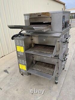 Middleby Marshall PS636G Gas double Conveyor Pizza Oven with Electric CTX infrated