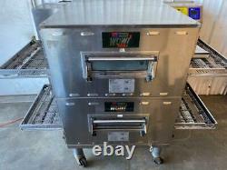 Middleby Marshall PS636G WOW Natural Gas Double Deck Stack Pizza Conveyor Oven