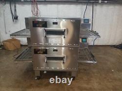 Middleby Marshall PS740g WoW! Gas Dbl. Stack Pizza Conveyor Ovens. Video Demo