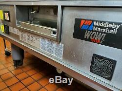 Middleby Marshall Ps870 Wow Double Deck Natural Gas Conveyor Pizza Ovens Cleaned