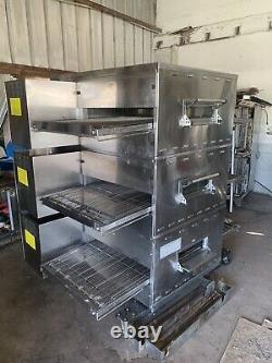 Middleby Marshall Triple Deck Gas Pizza Oven Model PS840G- Working- Clean