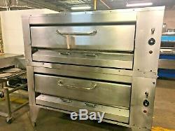 Montague 24P-2 Double Deck Gas Pizza Ovens #13988