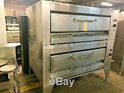 Montague 24P-2 Double Deck Gas Pizza Ovens #13988