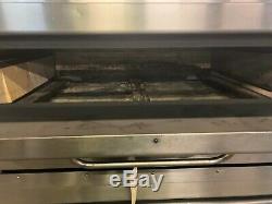 Montague 24P-2 Double Deck Gas Pizza Ovens #13988