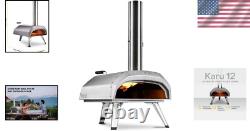 Multi-Fuel Pizza Oven 60-Second 12-Inch Neapolitan Pizzas Anywhere
