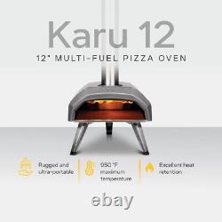 Multi-Fuel Pizza Oven 60-Second 12-Inch Neapolitan Pizzas Anywhere