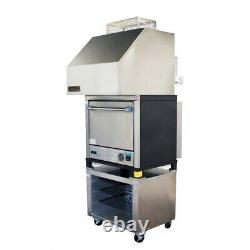 NAKS Single Deck Pizza Oven with Ventless Hood 30 1PH Fire Suppression Included