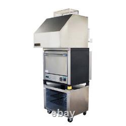 NAKS Single Deck Pizza Oven with Ventless Hood 30 3PH Fire Suppression Ready