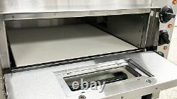 NEW 16 Double Deck Electric Stone Base Pizza Oven Bakery Cooker Wings 110V