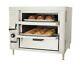New Bakers Pride Gp-51 Double Deck Gas Pizza Countertop Hearthbake Oven