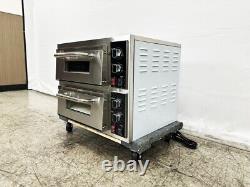 NEW Commercial Double Deck Pizza Oven Electric Stone Bakery Cooker Wings NSF